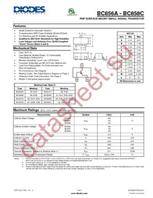 BC858A-7-F datasheet  